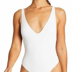 Swimsuits Vitamin A EcoLux Alana One Piece Swimsuit In White
