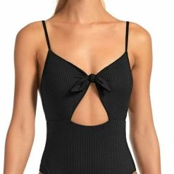 Vitamin A EcoRib Alma One Piece Swimsuit In Black
