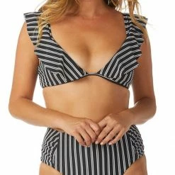 Raisins Del Mar Stripe Shayla High Waist Bikini Bottom