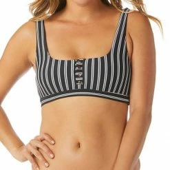 Raisins Del Mar Stripe Bella Bikini Top Bikinis