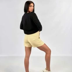 AKALIA COLLECTION ADRIANA SHORTS WITH BUTTONS YELLOW