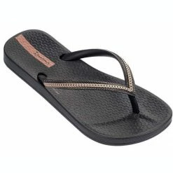 Ipanema Ana Metallic II Kids Flip Flop In Black