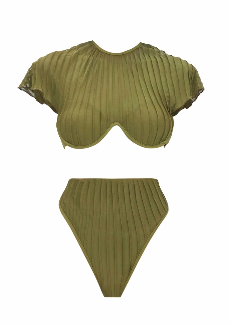 Andrea Iyamah GARA GREEN HIGH RISE BIKINI Bikinis 3 Andrea Iyamah GARA GREEN HIGH RISE BIKINI Bikinis