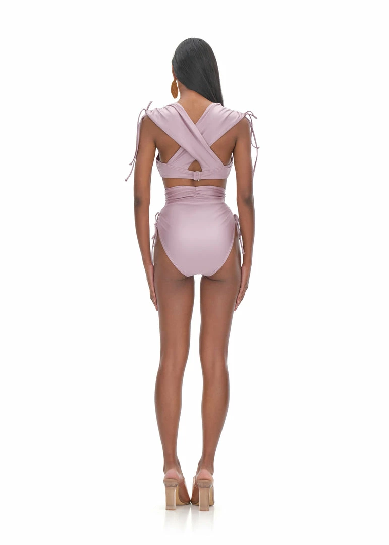 Andrea Iyamah Bikinis MENASA LILAC HIGH RISE BIKINI 6 Andrea Iyamah Bikinis MENASA LILAC HIGH RISE BIKINI