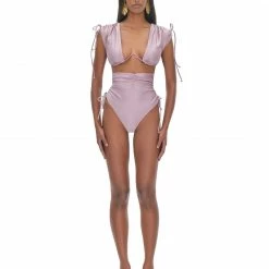 Andrea Iyamah Bikinis MENASA LILAC HIGH RISE BIKINI