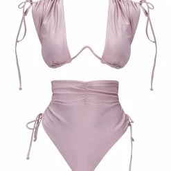 Andrea Iyamah Bikinis MENASA LILAC HIGH RISE BIKINI