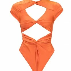 Andrea Iyamah One Piece Swimsuits ALUNA ORANGE ONE PIECE SWIMSUIT