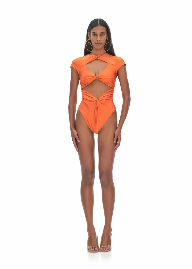 Andrea Iyamah One Piece Swimsuits ALUNA ORANGE ONE PIECE SWIMSUIT 4 Andrea Iyamah One Piece Swimsuits ALUNA ORANGE ONE PIECE SWIMSUIT
