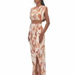 Andrea Iyamah HALIMA EUCALYPTUS WRAP SKIRT Lounge Wear