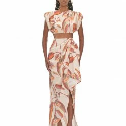 Andrea Iyamah HALIMA EUCALYPTUS WRAP SKIRT Lounge Wear
