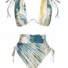 Andrea Iyamah MENASA ABSTRACT BARK HIGH RISE BIKINI Bikinis