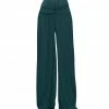 Andrea Iyamah LINEA GREEN PLEATED PANTS