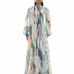 Andrea Iyamah SADE COVER-UP ABSTRACT BARK DRESS Dresses