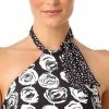 Anne Cole Coming Up Roses High Neck Bikini Top