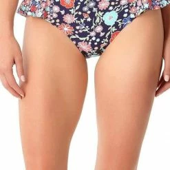 Anne Cole Lazy Daisy Side Flounce Bikini Bottom 10 Anne Cole Lazy Daisy Side Flounce Bikini Bottom