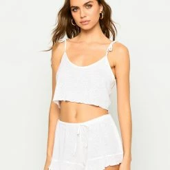 Beach Bunny Swimwear Annika Short - White