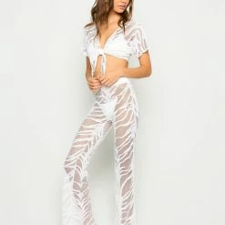 Beach Bunny Swimwear Miller Pant - New White