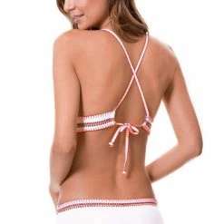 Milonga Embroidered Hipster Bottom In Beige 073