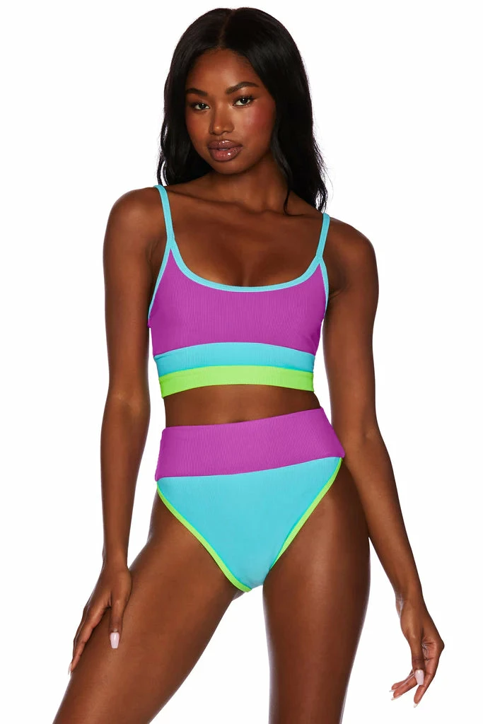 Beach Riot Eva Top In Fluorescents Colorblock Bikinis 5 Beach Riot Eva Top In Fluorescents Colorblock Bikinis