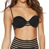 Bikinis Beach Bunny Sheer Addiction Balconette Bikini Top In Black