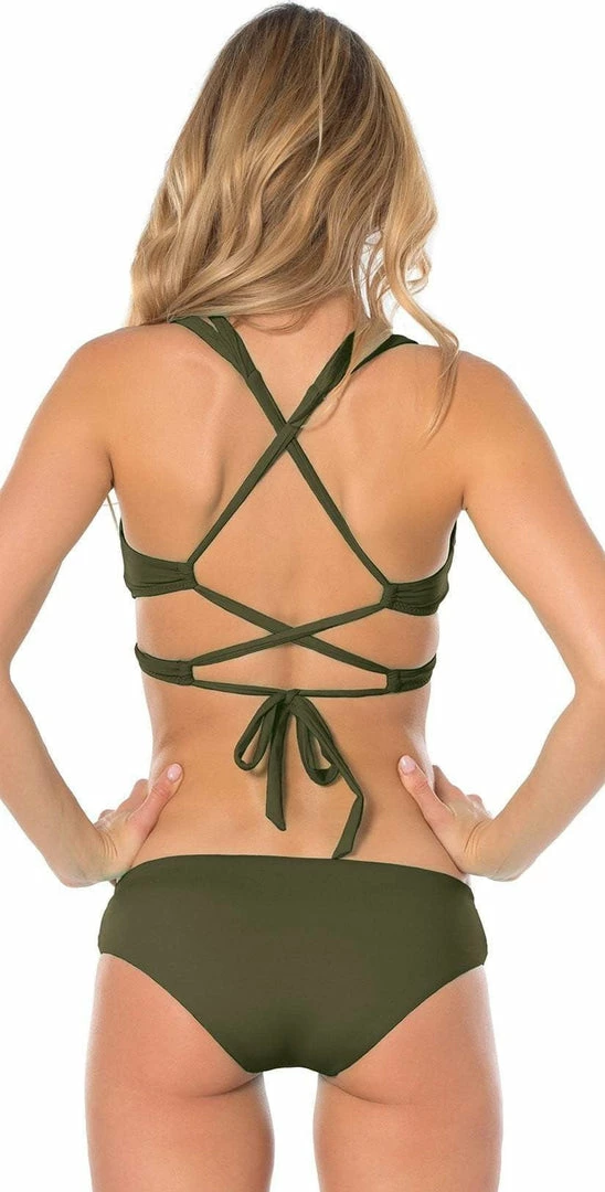 Becca Color Code Hipster Bottom In Bayleaf 854787-BAY Bikinis 3 Becca Color Code Hipster Bottom In Bayleaf 854787-BAY Bikinis