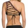 Becca Mardi Gras Crochet Hipster Bottom In Black 514387-BLK Bikinis
