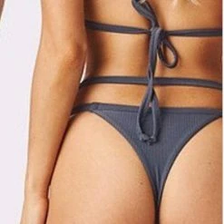 Chloe Rose Birds Of Paradise Bikini Set In Stone