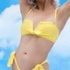 Sidway Beverly Bandeau Top In Daffodil