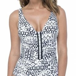 Profile By Gottex Tribal Batik One Piece Swimsuit
