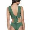 PQ Swim Emerald Basic Ruched Teeny Bottoms Bikinis