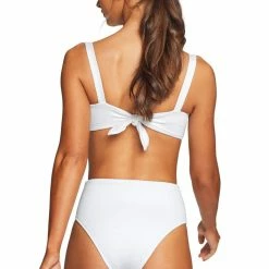 Vitamin A Barcelona Bikini Bottom In White EcoTex Swimsuits