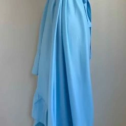 Camaroha Sutra Goddess Dress Blend 5 Inch Ruffle In Sky Blue Resort Wear