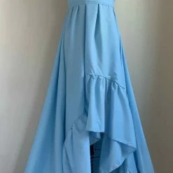 Camaroha Sutra Goddess Dress Blend 10 Inch Ruffle In Sky Blue