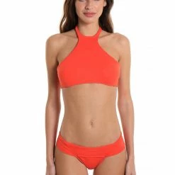 Bromelia Swimwear Bromelia Copacabana Bikini Top In Mango Bikinis