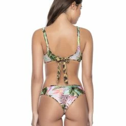 Pq Swim Bikinis PilyQ Jungle Reversible Drew Knot Tie Bikini Top