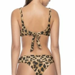 Pq Swim Bikinis PilyQ Jungle Reversible Drew Knot Tie Bikini Top