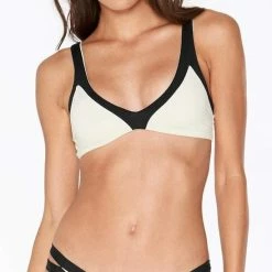 L*Space Bikinis L Space Domino Charlie Bottom In Cream CBCHC18-CRM