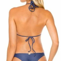 Luli Fama Cosita Buena Strappy Brazilian Bikini Bottom In Blue