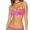 Bikinis Luli Fama Orillas Del Mar Underwire Bandeau Bikini Top In Purple