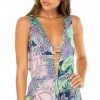 Luli Fama Dynasty Malecon Romper In Blue 1 Luli Fama Dynasty Malecon Romper In Blue