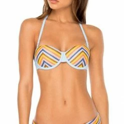 Luli Fama Plaza Espana Alegria Underwire Bandeau Bikini Top