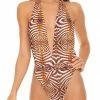 One Piece Swimsuits Luli Fama Safari Dreams One Piece Bodysuit In Brown 2 One Piece Swimsuits Luli Fama Safari Dreams One Piece Bodysuit In Brown