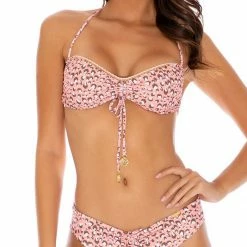 Luli Fama Baby Jungle Reversible Drawstring Ruched Bottom In Multicolor 7 Luli Fama Baby Jungle Reversible Drawstring Ruched Bottom In Multicolor