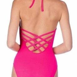 La Blanca Island Keyhole One-Piece In Fuchsia LB6BA23-FUS