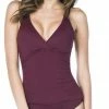 La Blanca Island Goddess Surplice One-Piece In Mahogany LB8LA16-MHG