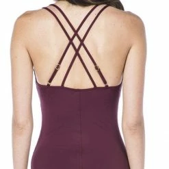 La Blanca Island Goddess Surplice One-Piece In Mahogany LB8LA16-MHG