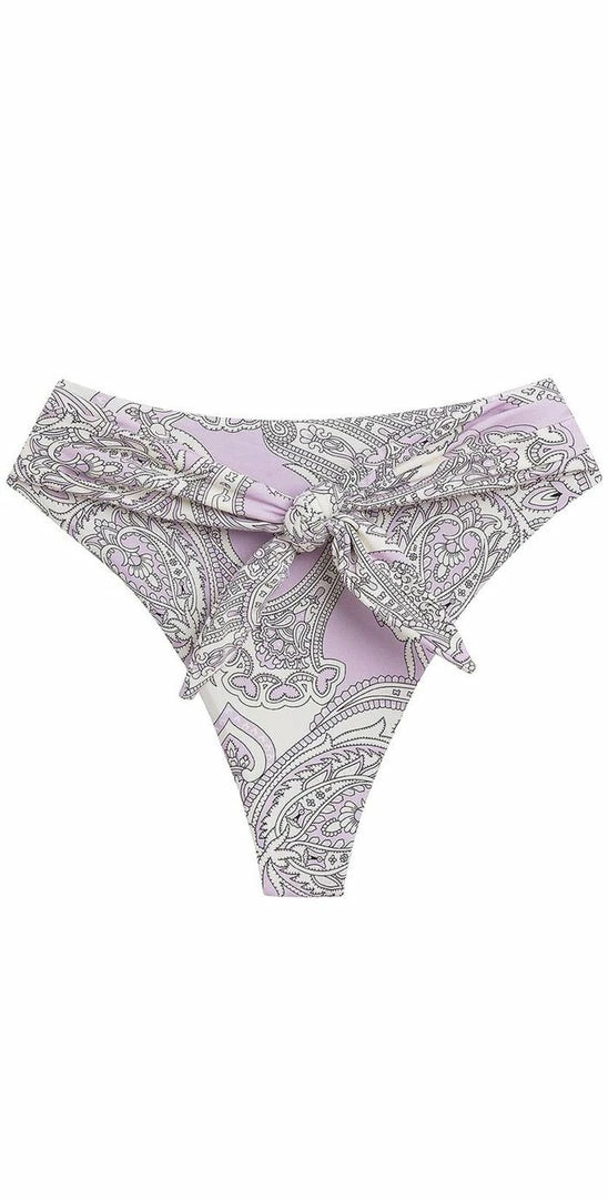 Montce Swim Paula Lilac Paisley Tie-Up Bikini Bottom 3 Montce Swim Paula Lilac Paisley Tie-Up Bikini Bottom
