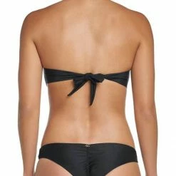 PilyQ Midnight Gold Isla Bandeau Bikini Top Bikinis