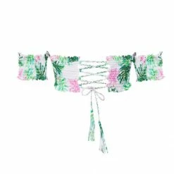 PilyQ Mingos Smocked Off The Shoulder Bikini Top