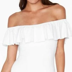 L*Space One Piece Swimsuits L Space Kimora One Piece In White MTKMM18-WHT